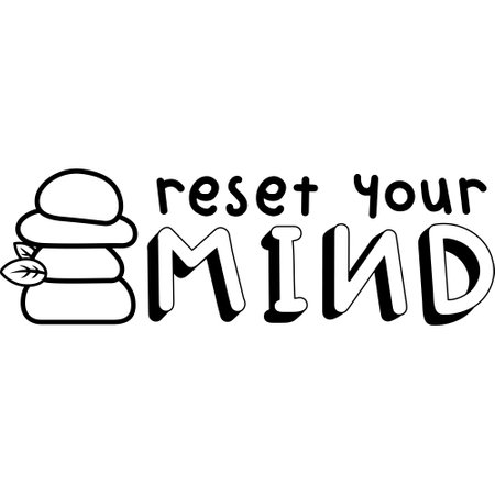 a vector of a yoga quote in black and white coloringのイラスト素材
