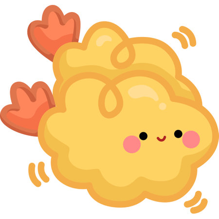 a vector of a cute tempuraのイラスト素材