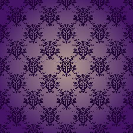 Damask seamless silk, vector illustrationのイラスト素材