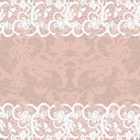 Horizontal seamless background with a floral ornamentのイラスト素材