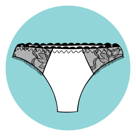 Lacy sexy panty  Vector illustration のイラスト素材