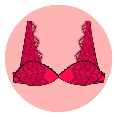 Lacy sexy bra  Vector illustration のイラスト素材