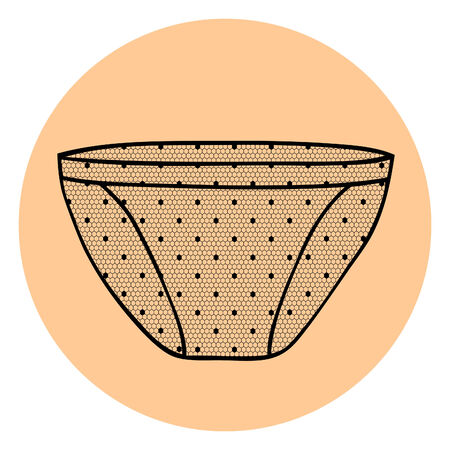 Lacy sexy panty  Vector illustration のイラスト素材