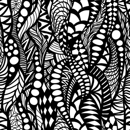 Hand-drawn seamless pattern may be used as backgroundのイラスト素材