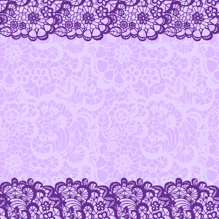 Vertical seamless background with a floral lace ornamentのイラスト素材