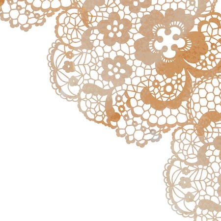 Lacy elegant frame. Invitation card. Vector illustration.のイラスト素材