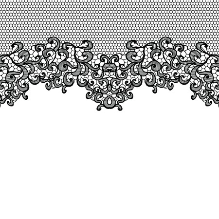 Horizontal seamless background with a floral ornamentのイラスト素材