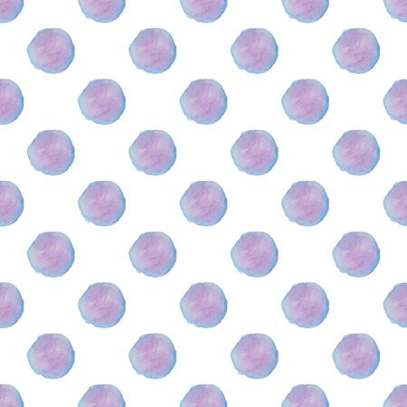 Watercolour polka dot seamless pattern. Vector illustration.のイラスト素材