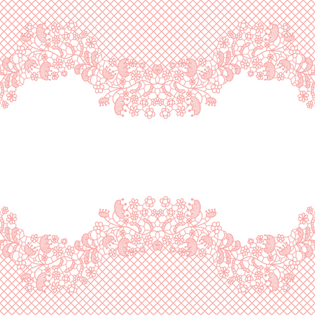 Lacy wedding invitation card. のイラスト素材