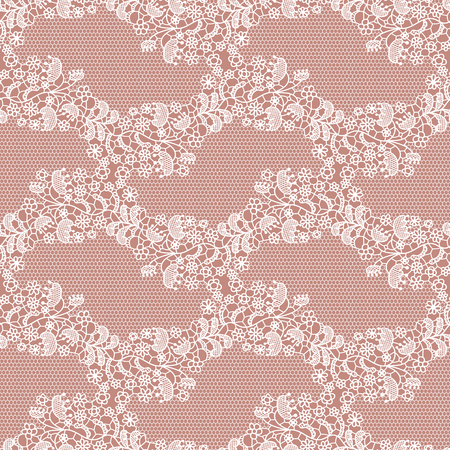 Lace seamless pattern with flowers. vector illustration.のイラスト素材