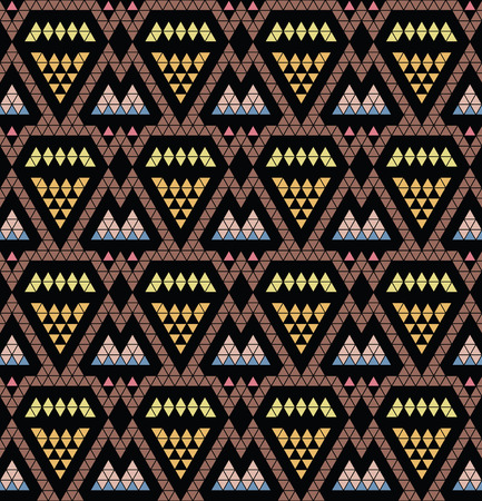 Tribal monochrome pattern. Trendy modern pattern for your design. Vector illustration.のイラスト素材
