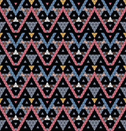 Tribal monochrome pattern. Trendy modern pattern for your design. Vector illustration.のイラスト素材