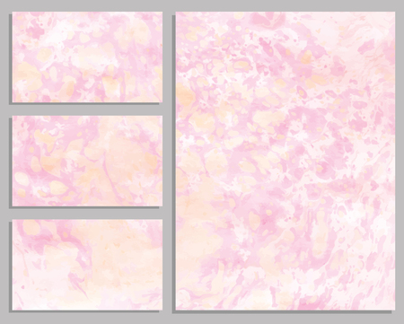 Marble business cards. Collection of business cards. Vector illustration.のイラスト素材