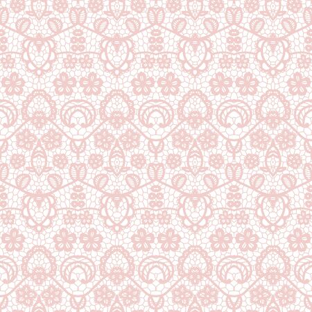 Lace seamless pattern with flowersのイラスト素材