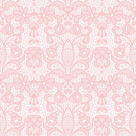 Lace seamless pattern with flowersのイラスト素材