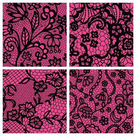 Set of lacy patterns.のイラスト素材
