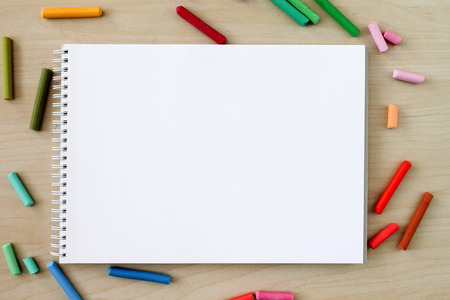Notebook on a table