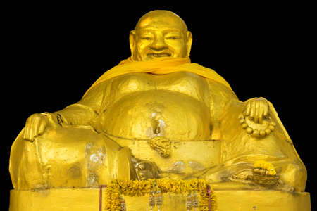 Statue in black backgroundの写真素材