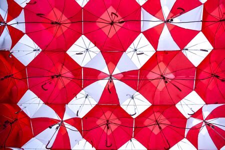 Red Umbrella Skiesの写真素材