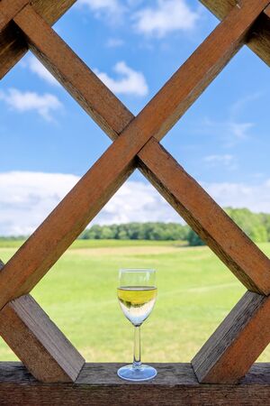 Wine Glass Pass Throughの写真素材