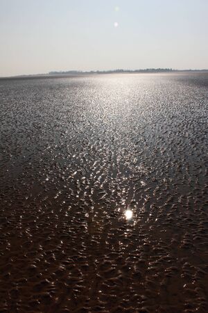 early spring sun on beach