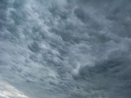 Dark blue clouds before the storm.の写真素材