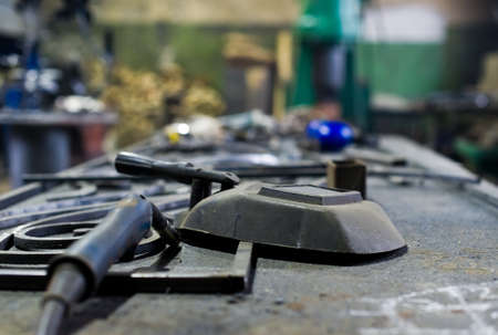 Welding machine and welding maskの写真素材