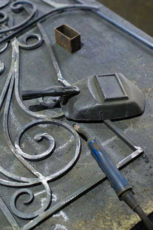 Welding machine and welding maskの写真素材