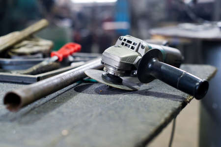 Authentic tools of a blacksmithの写真素材