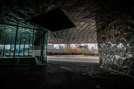 Museum of Natural Sciences. Modern architecture. 03.01.2020 Barcelona, Spain. Catalonia