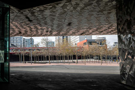 Museum of Natural Sciences. Modern architecture. 03.01.2020 Barcelona, Spain. Cataloniaのeditorial素材
