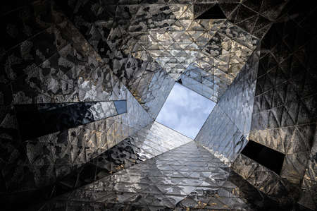 Museum of Natural Sciences. Modern architecture. 03.01.2020 Barcelona, Spain. Cataloniaのeditorial素材