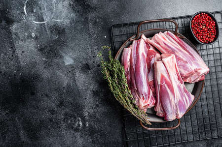 Sandwich toast with Salted salmon fillet, herbs on a wooden board. wooden background. top view. copyspace.の写真素材