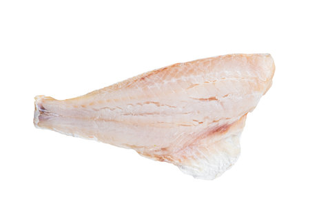 Raw red perch fillet, redfish fish meat. isolated on white background