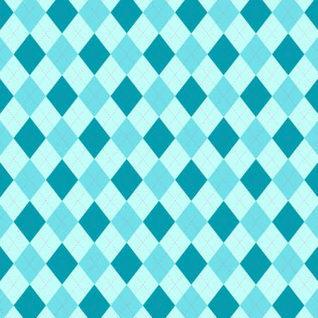 blue fabric picnic seamless patternのイラスト素材