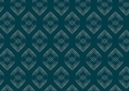 Symmetric icon style seamless pattern.