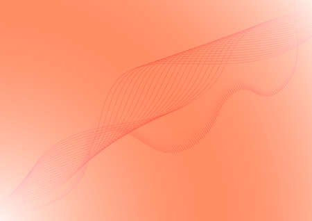 pink wave line abstract backgroundのイラスト素材