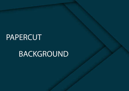 Papercut shape layer abstract backgroundのイラスト素材