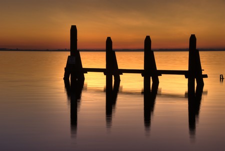 sunset seesiteの写真素材