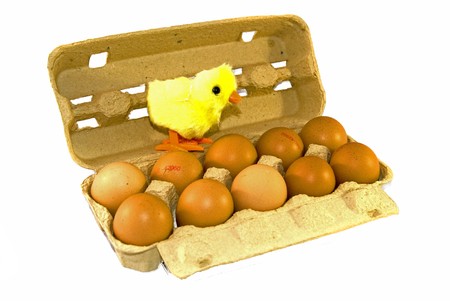 easter eggsの写真素材