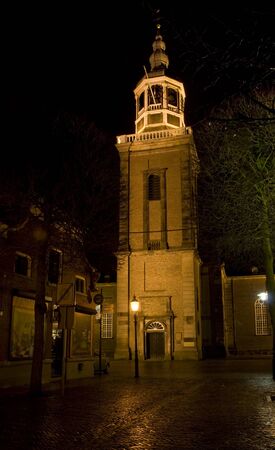church by nightの写真素材