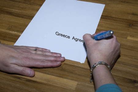 greece agreeの写真素材