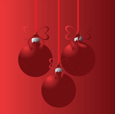 christmas ballsのイラスト素材