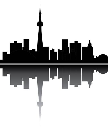 toronto skylineのイラスト素材