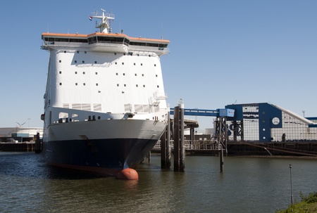 cruise ship and terminal in Hollandのeditorial素材