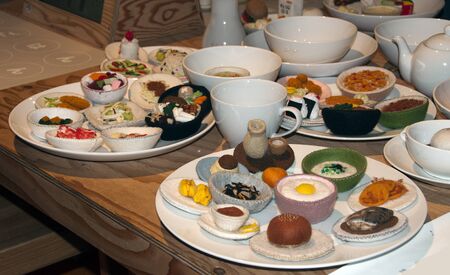 japanese imitation food made from patch workの写真素材