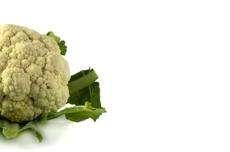 cauliflower with open space for text on the rightの写真素材