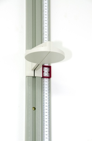 hospital measurement tool to check persons heightの写真素材