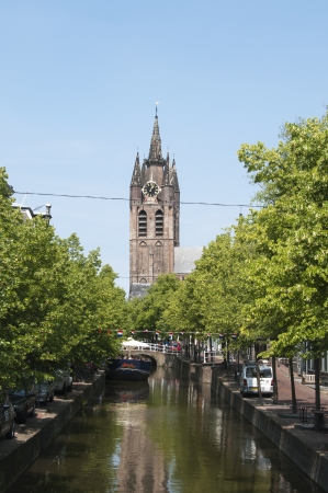 delft place in holland from the famous delfts blueの写真素材