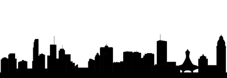 montreal skylineのイラスト素材